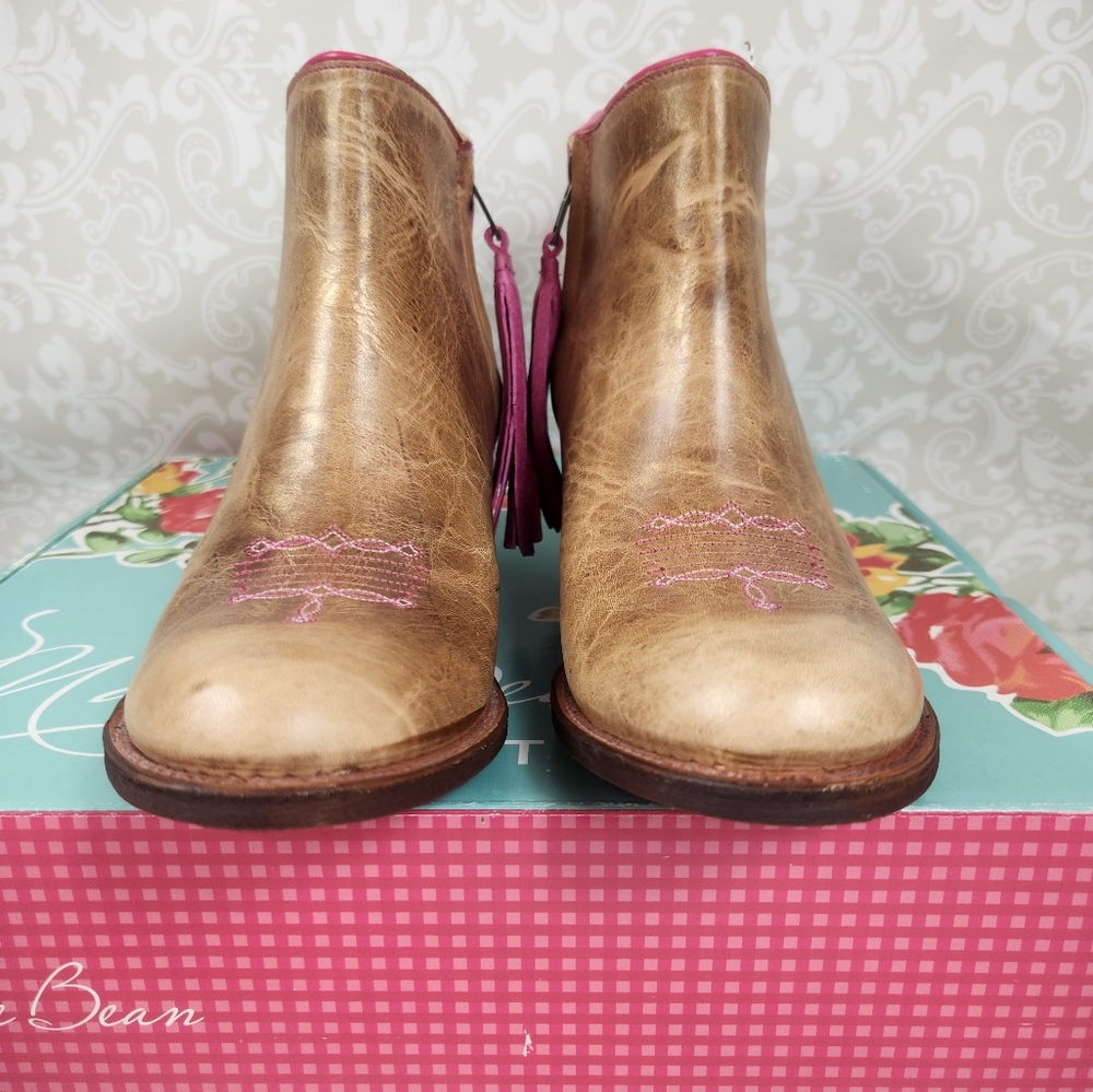NIB Macie Bean "Goldilocks '5" Rosa La Fonda' Flamingo Ankle Boots #M5216 - Picture 6 of 11